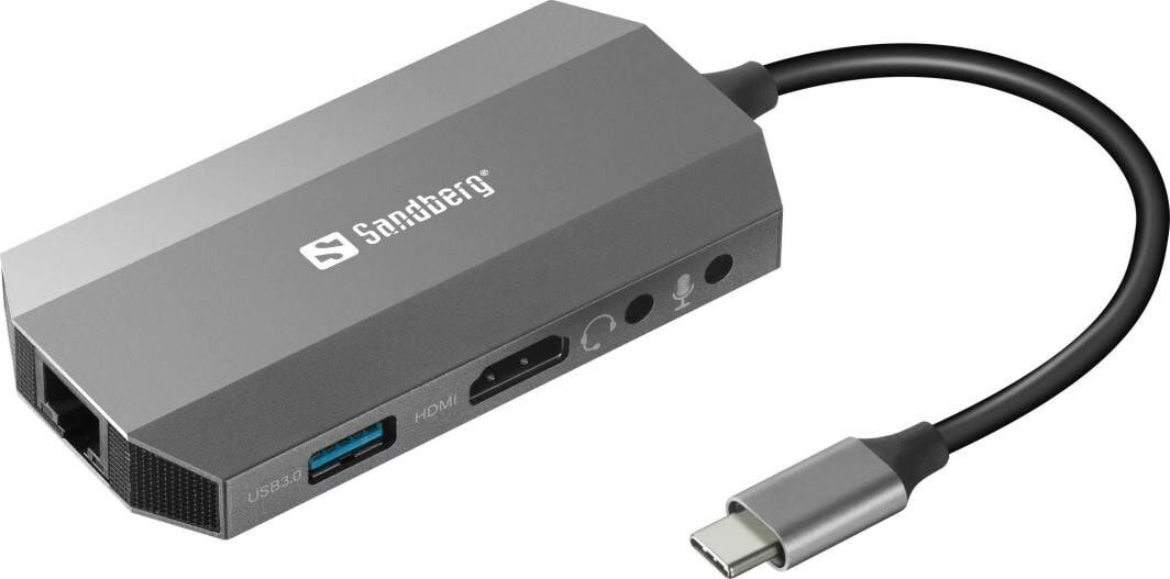 Sandberg 6in1 Travel Dock USB-C Station / Replicator (136-33)