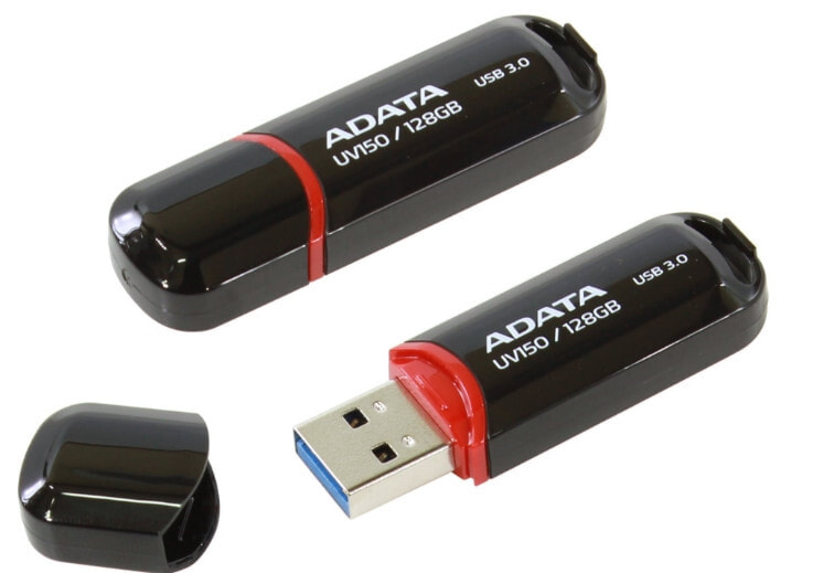ADATA AUV150-128G-RBK USB флеш накопитель 128 GB USB тип-A 3.2 Gen 1 (3.1 Gen 1) Черный