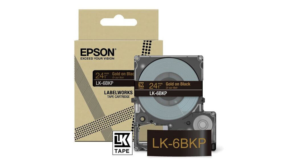 Epson LK-6BKP Черный, Золото C53S672096