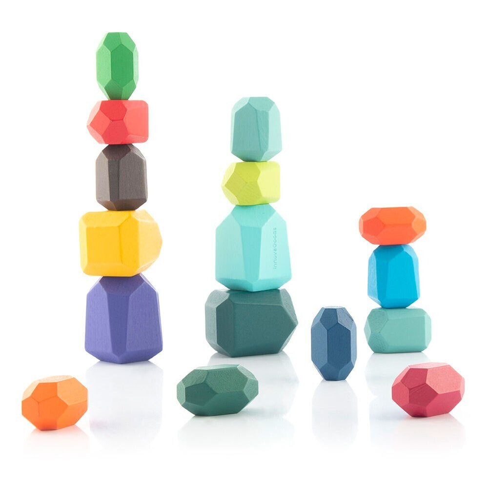 INNOVAGOODS 16 Pieces Balancing Stones Stackable Cube