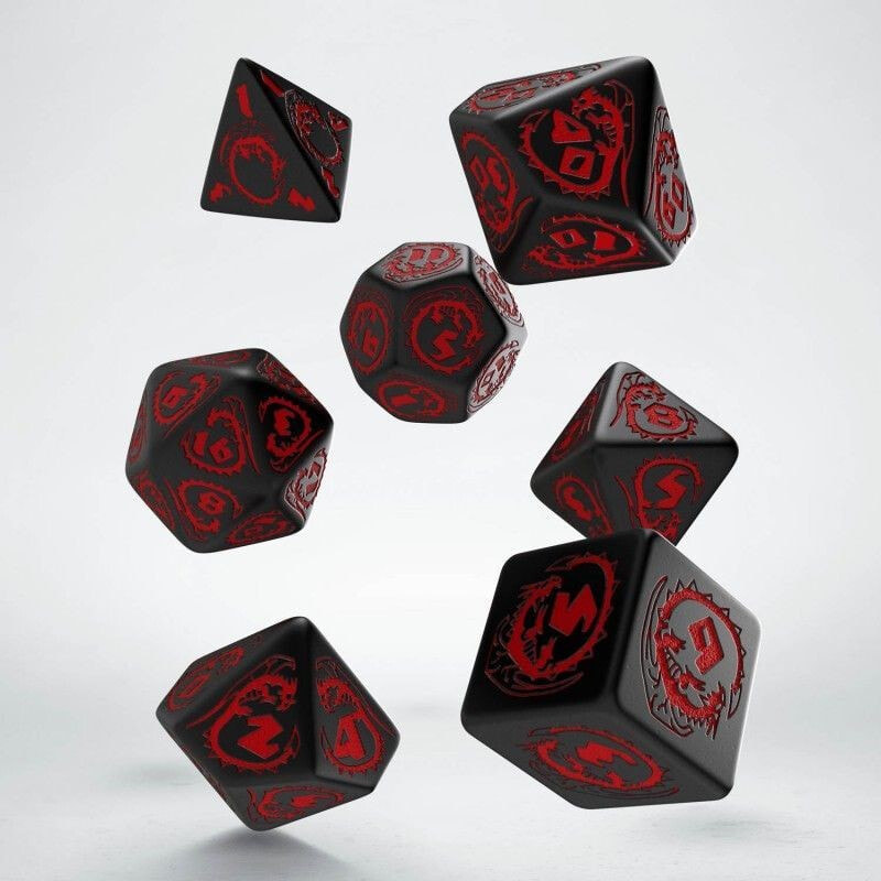 Q-Workshop Dragon Bones Set - Black and red
