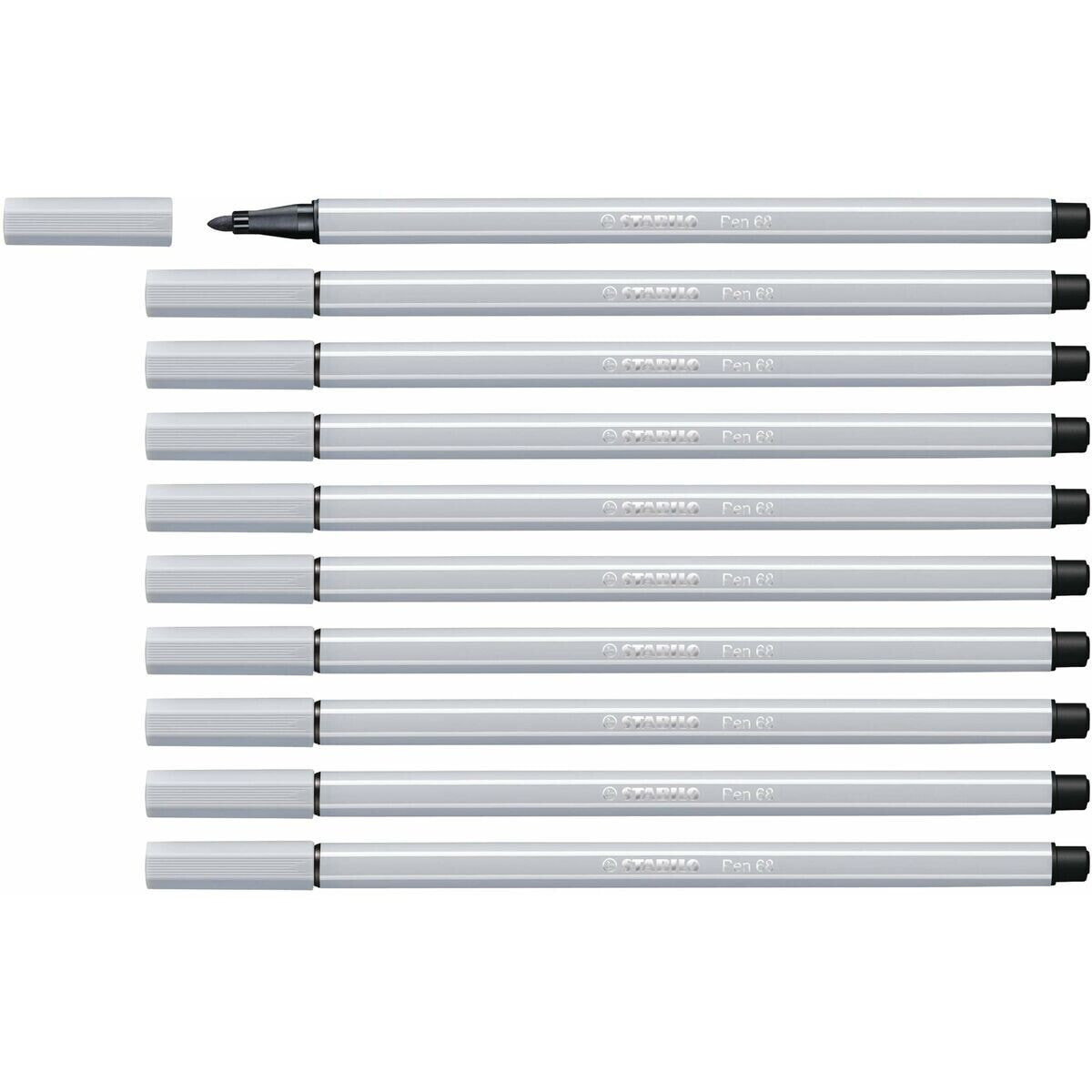 STABILO Pen 68 фломастер Серый 1 шт 68/94