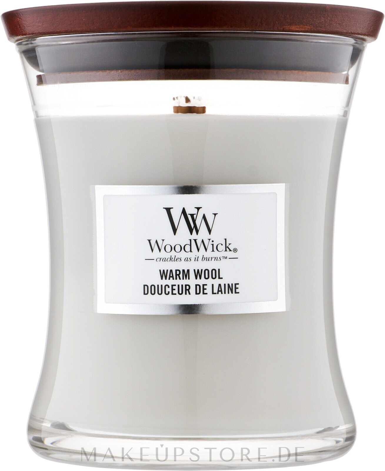 Duftkerze im Glas Warm Wool - WoodWick Hourglass Candle Warm Wool