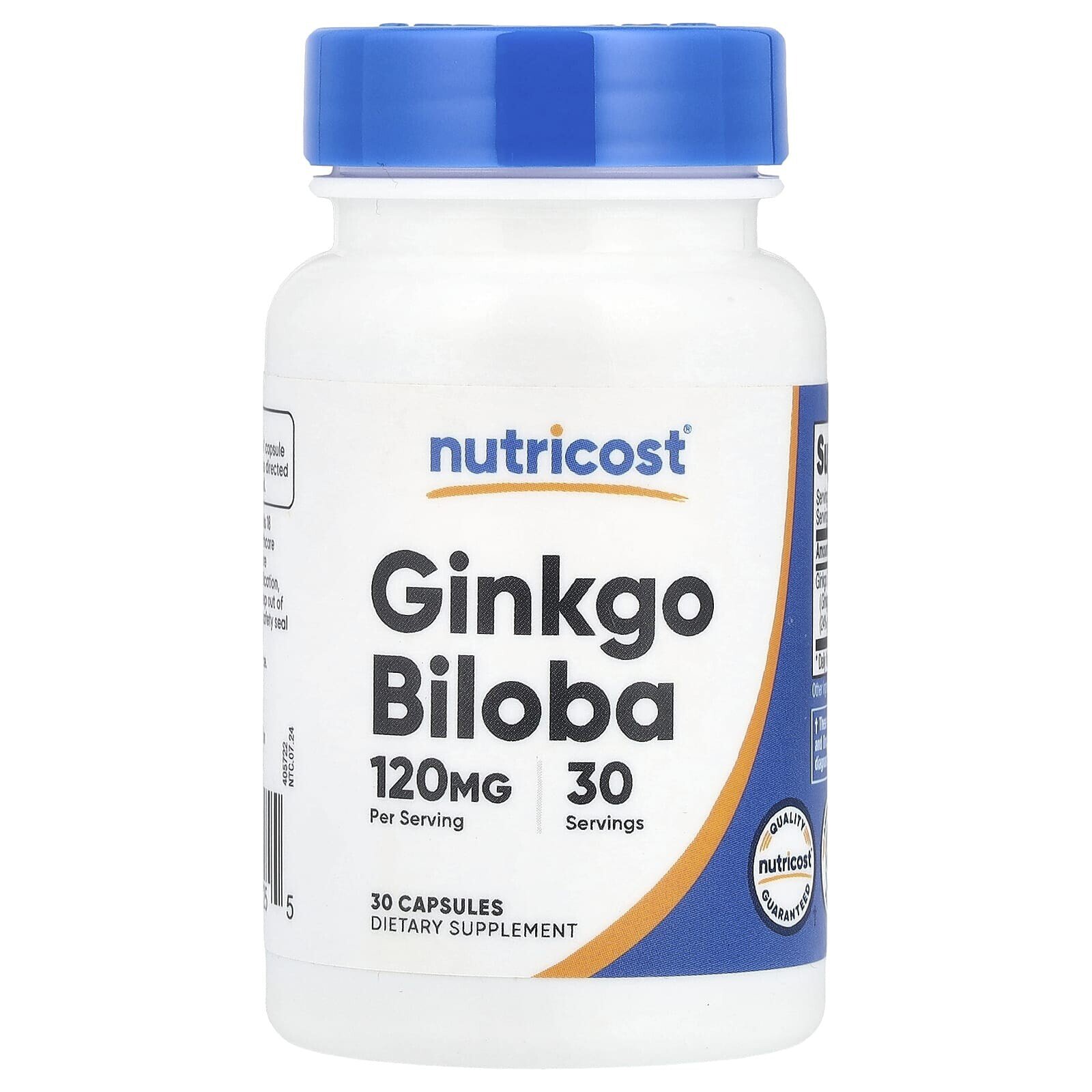 Ginkgo Biloba, 120 mg, 30 Capsules