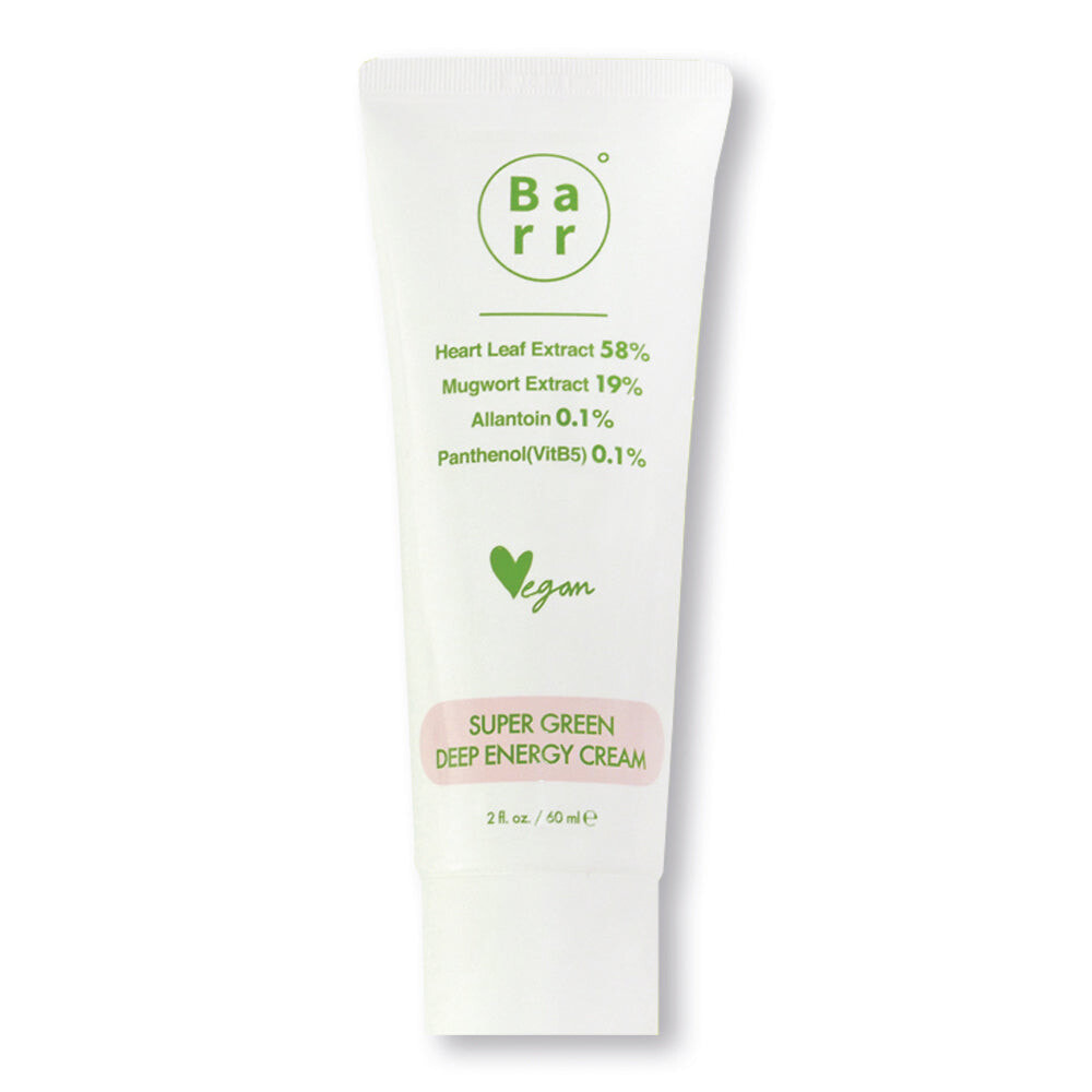 Barr Super Green Deep Energy Cream Успокаивающий крем-гель для чувствительной проблемной кожи, с натуральными растительными экстрактами  60 мл