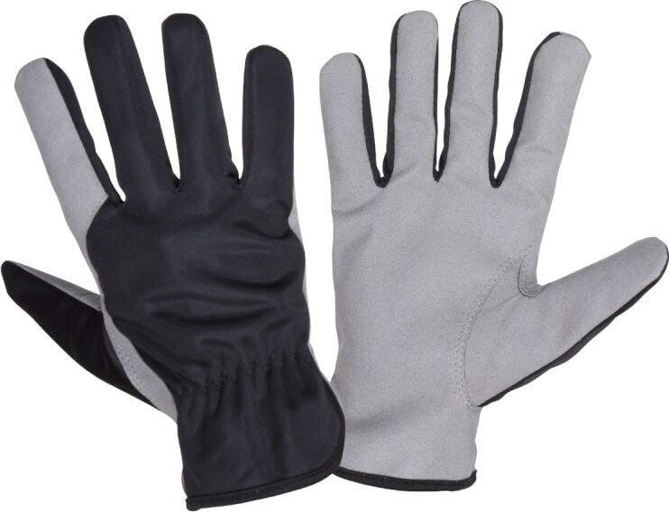 Lahti Pro gray synthetic leather gloves "9" (L271509K)