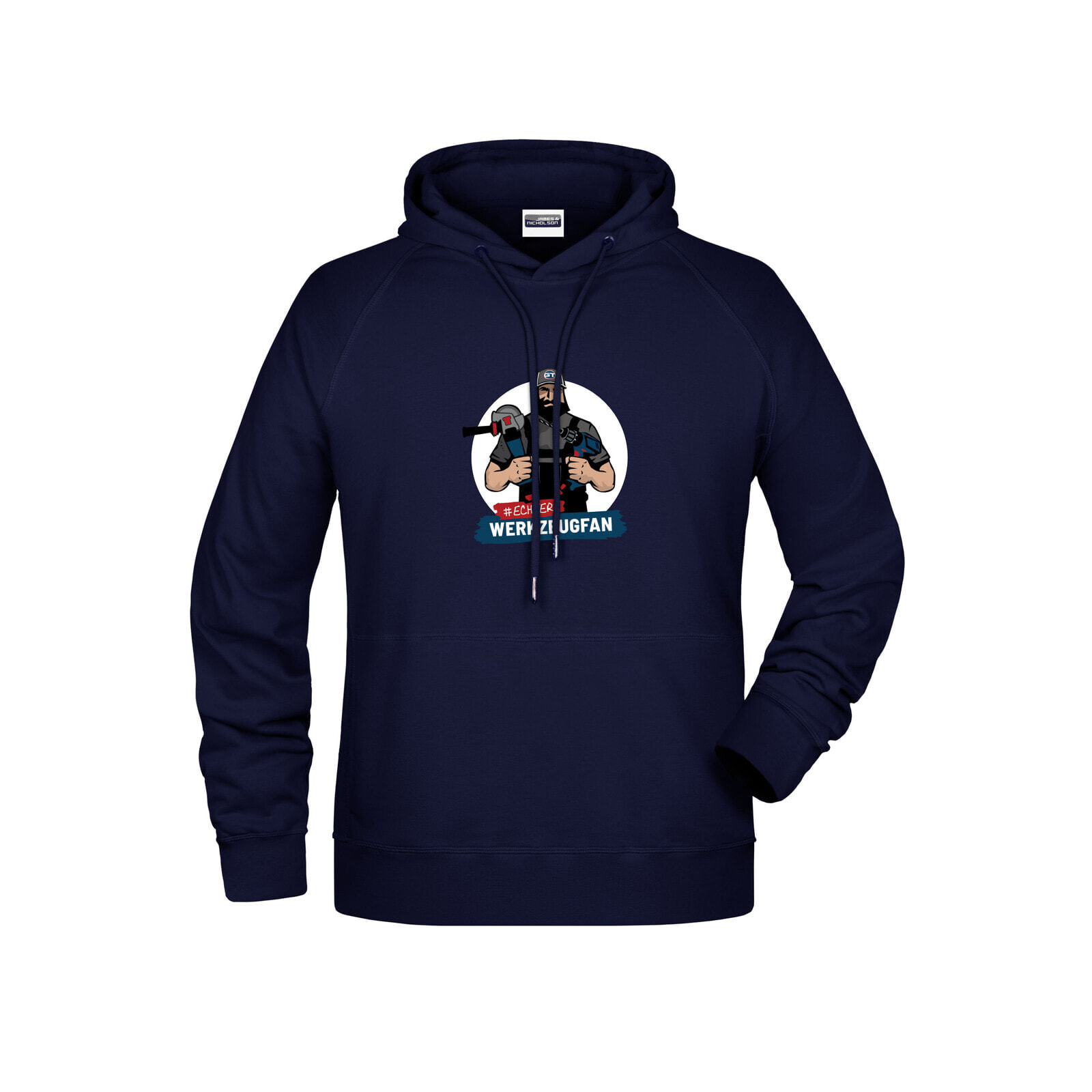 Echter Werkzeugfan Hoodie Kapuzenpulli navy Größe 4XL GT81029