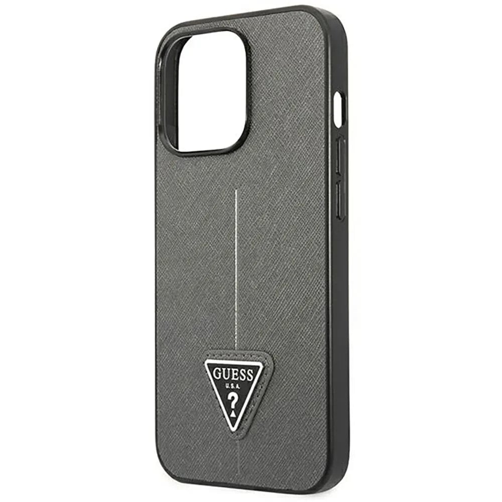 GUESS Guhcp14Xpsatlg iPhone 14 Pro Max 6.7 Saffianotriangle phone case