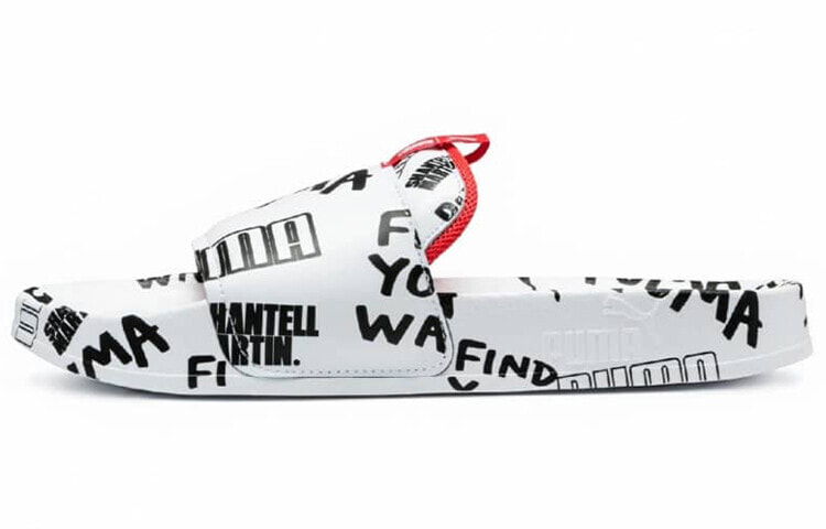 Shantell Martin x PUMA Leadcat 字母 运动拖鞋 男女同款 白 / Сланцы PUMA Shantell Martin 366803-01