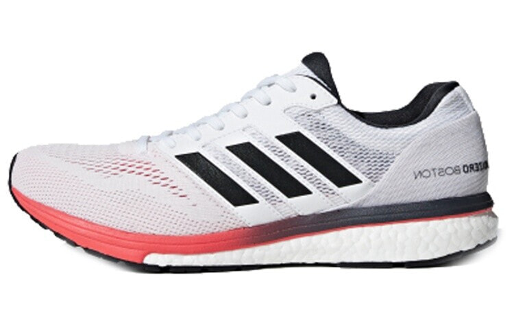 adidas Adizero Boston 7 减震防滑耐磨 低帮 跑步鞋 男款 白红 / Кроссовки Adidas Adizero Boston 7 B37381