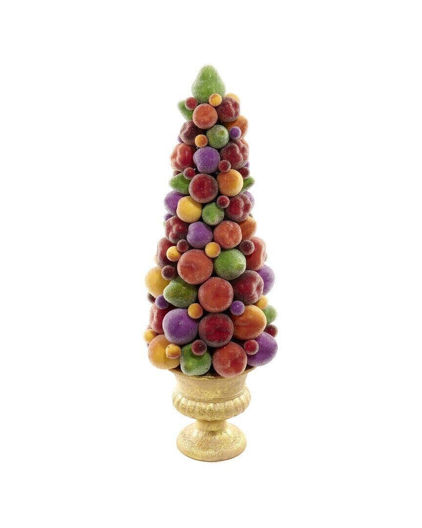 Kurt Adler 17In Styrofoam Fruit Tree Deco Ornament Multicolor