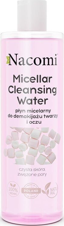 Nacomi Micellar Cleansing Water Сужающая попы мицеллярная вода для снятия макияжа 400 мл