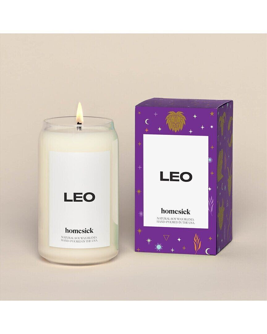 Homesick Leo Scented Candle White