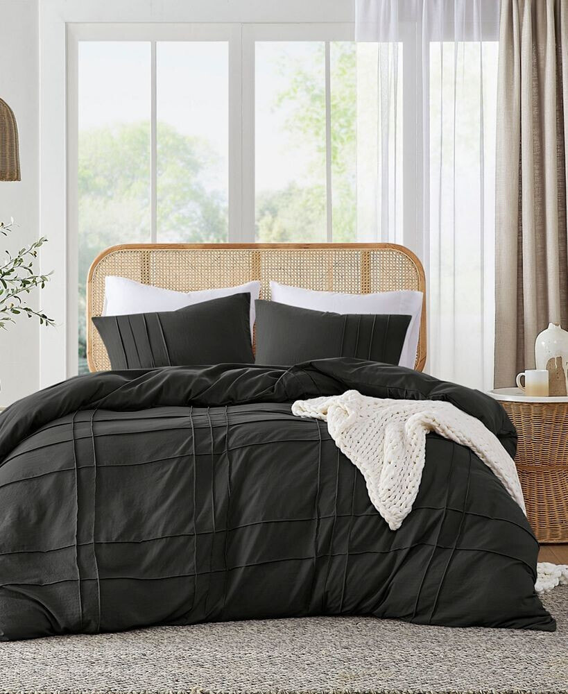 510 Design porter Washed Pleated 2-Pc. Duvet Cover Set, Twin/Twin Xl