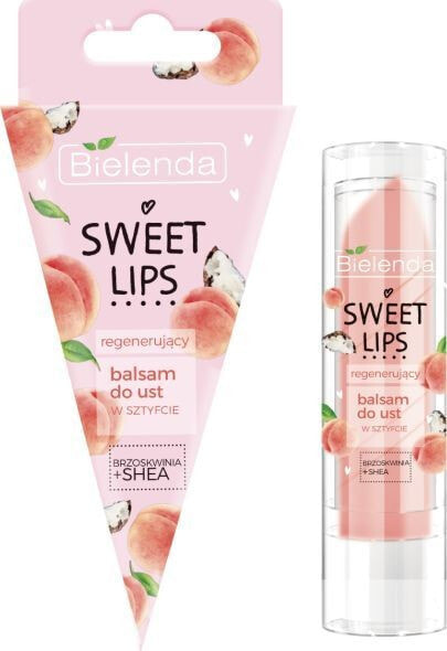 Bielenda Sweet Lips Восстанавливающий бальзам для губ персик + масло ши 3,8 г