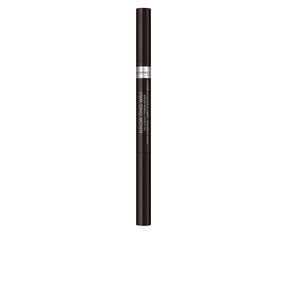 Rimmel Brow This Way Fill&Sculpt Eyebrow Definer No. 004-soft black Автоматический карандаш с щеточкой для скульптурирования бровей