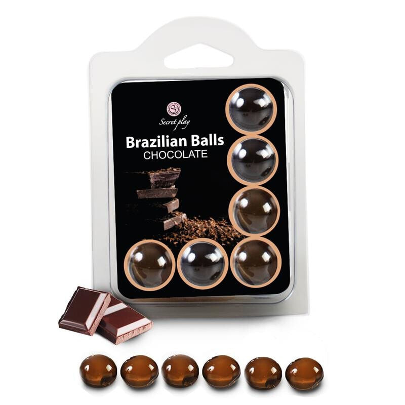 Интимный крем или дезодорант SECRET PLAY Brazilian Balls  Set 6  Chocolate