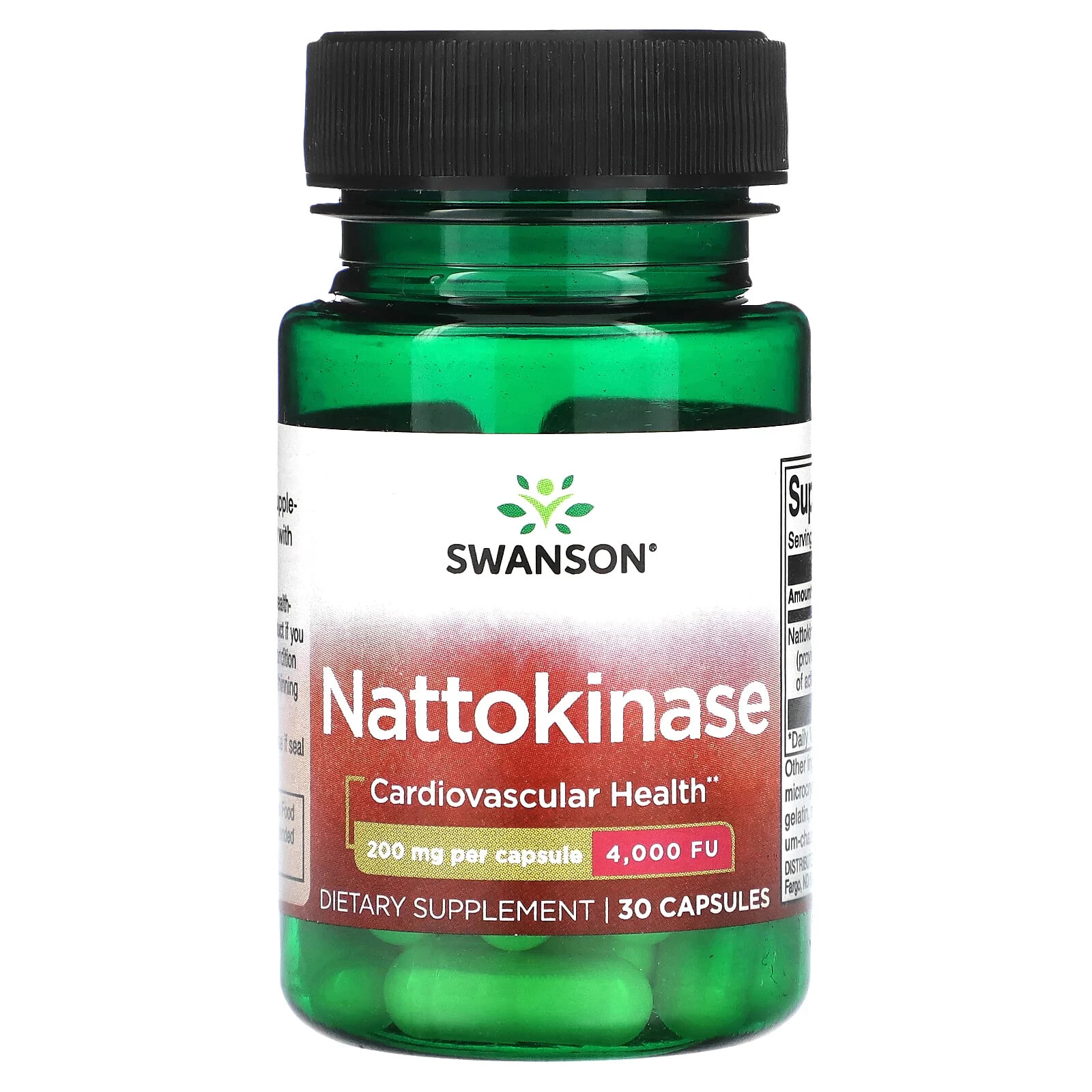 Swanson, Наттокиназа, 100 мг, 30 капсул