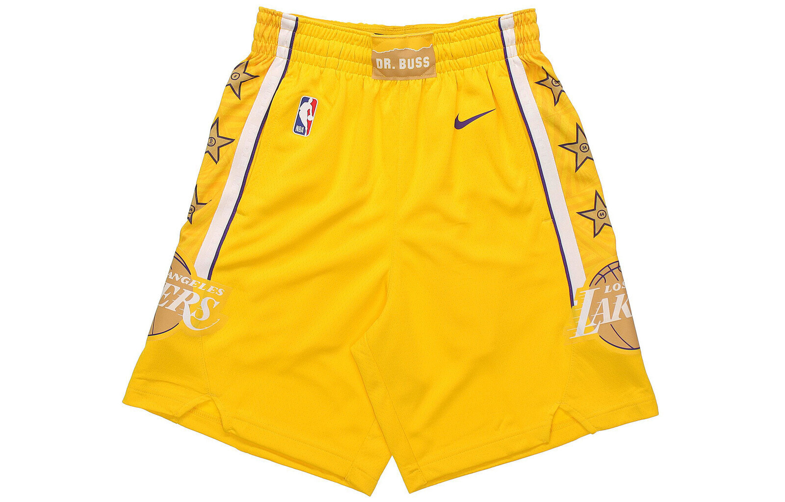 Nike NBA 城市限定 SW球迷版 19-20赛季 湖人队 篮球短裤 男款 黄色 / Брюки баскетбольные Nike NBA SW 19-20 BV5873-728