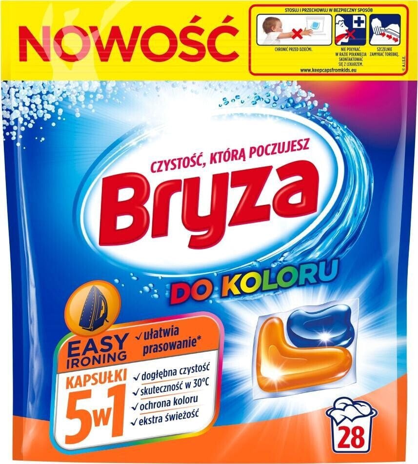 Bryza Bryza Easy Ironing 5w1 kapsułki do prania koloru 28szt