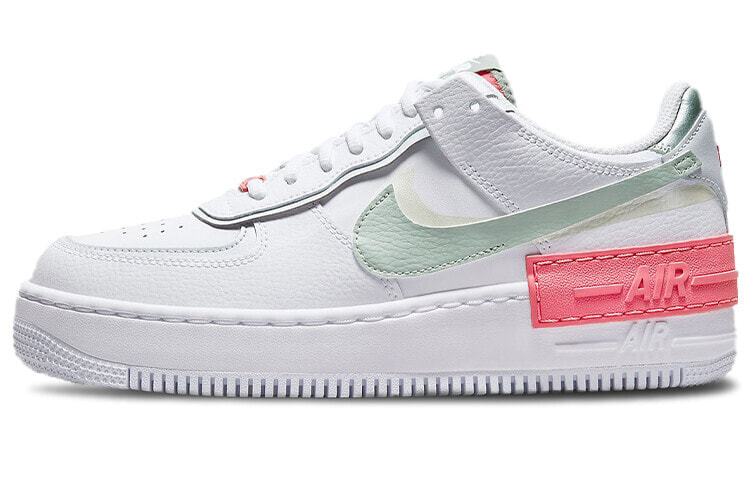 Nike Air Force 1 Low Shadow 双钩 解构 防滑 低帮 板鞋 女款 白绿粉 / Кроссовки Nike Air Force 1 Low Shadow CI0919-112