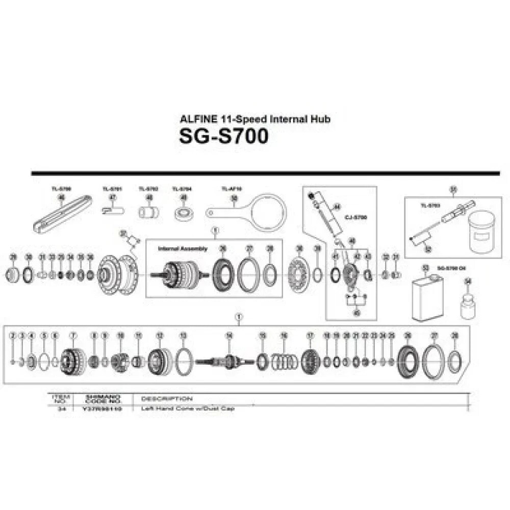 SHIMANO SG-S700 Left