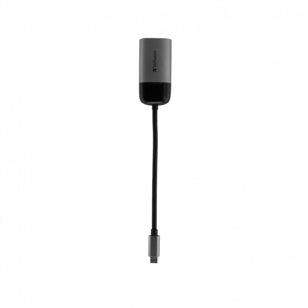 Verbatim 49145 видео кабель адаптер 0,01 m USB Type-C VGA (D-Sub) Черный, Серебряный