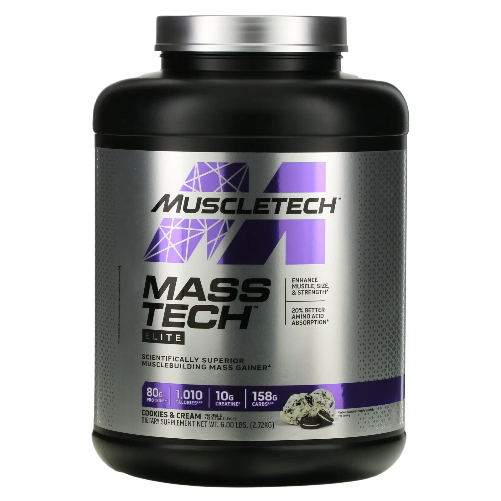 MuscleTech, Mass Tech Elite, Vanilla Cake, 6 lbs (2.72 kg)