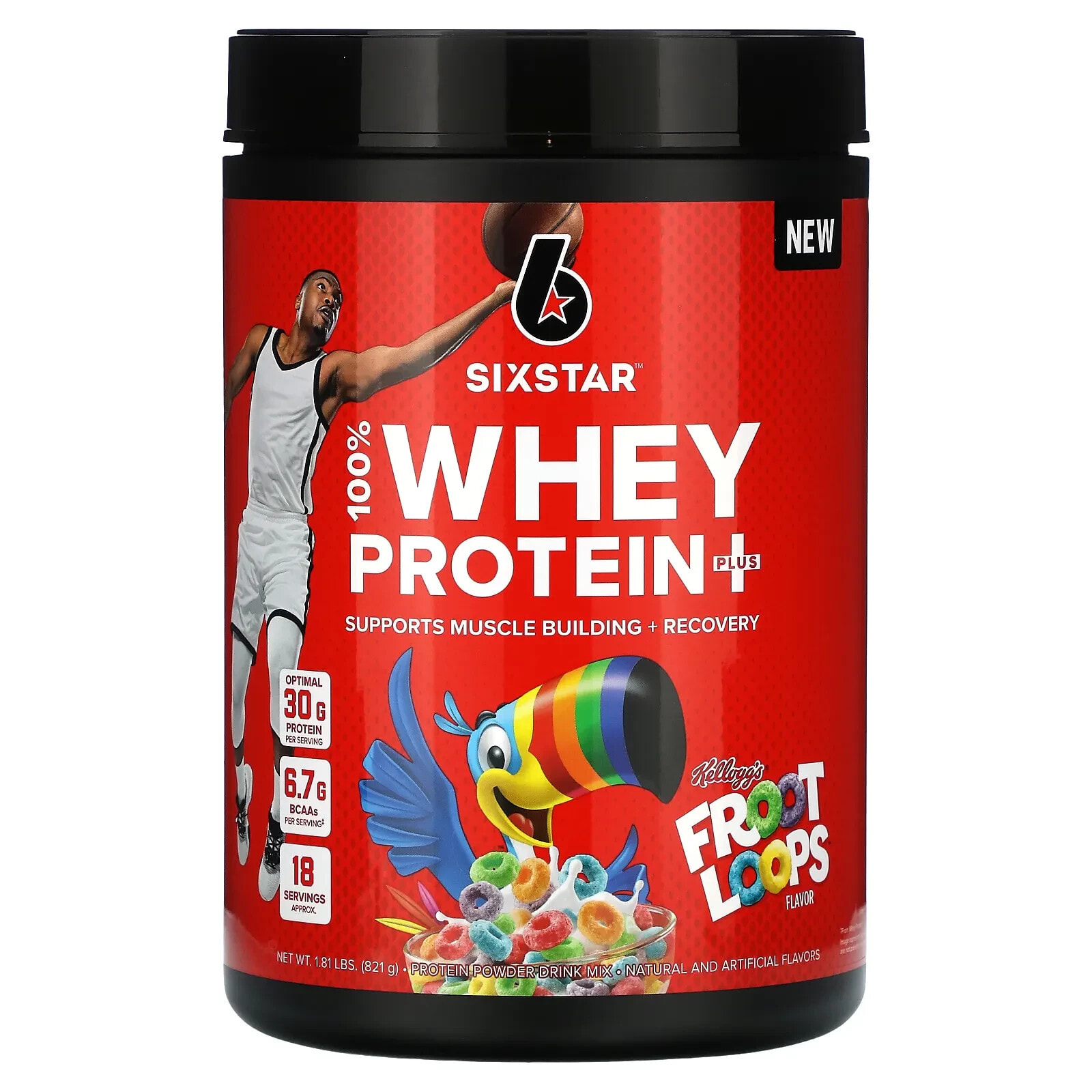 100% Whey Protein Plus, Kellogg's Froot Loops, 1.81 lbs (821 g)