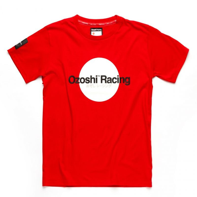 Мужская футболка спортивная красная с надписью на груди  Ozoshi Yoshito M O20TSRACE005