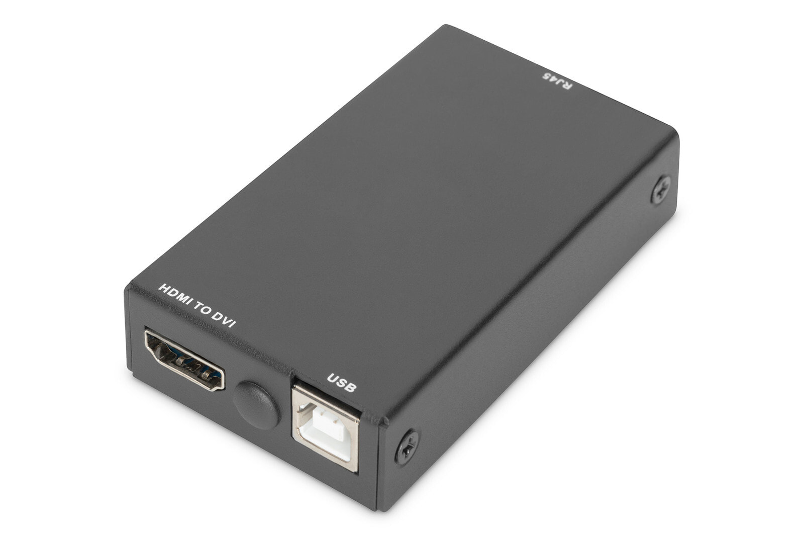 Digitus DS-51202 видео кабель адаптер RJ-45 HDMI + USB Черный