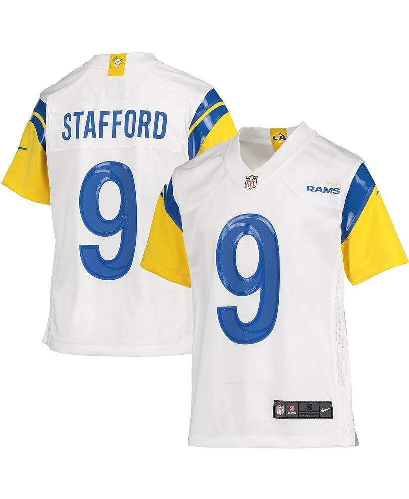 Youth Boys Matthew Stafford White Los Angeles Rams Game Jersey