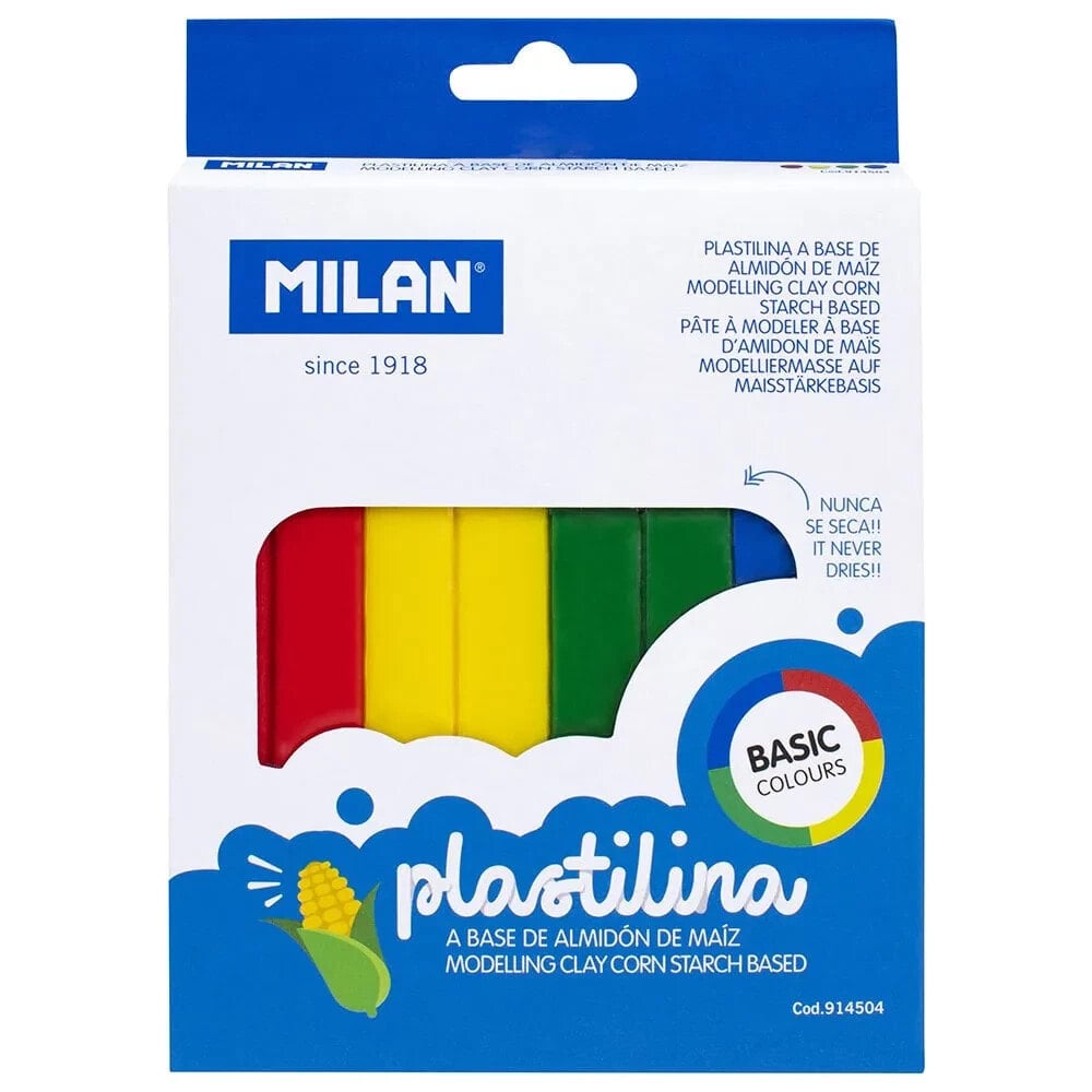 MILAN Blister Pack 4 Modellin Clay Bars 330g