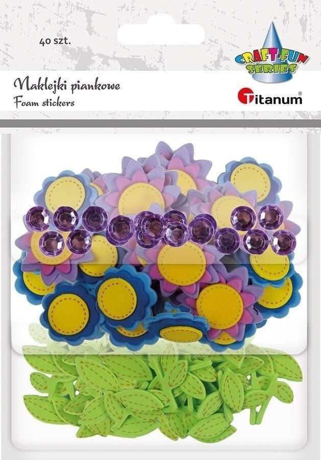 Декоративный элемент или материал для детского творчества Titanum Naklejki piankowe mix 40szt