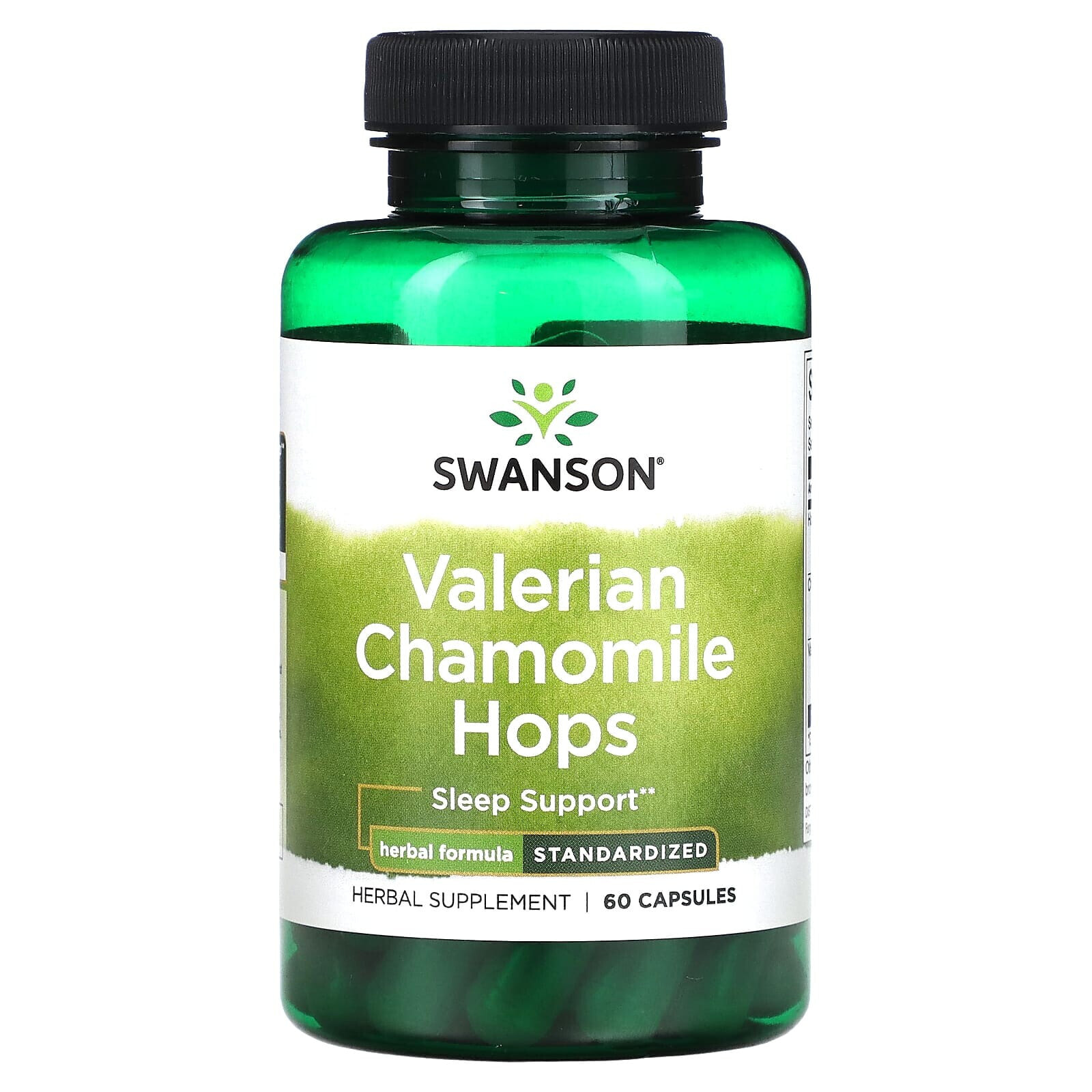Valerian Chamomile Hops, Standardized, 60 Capsules
