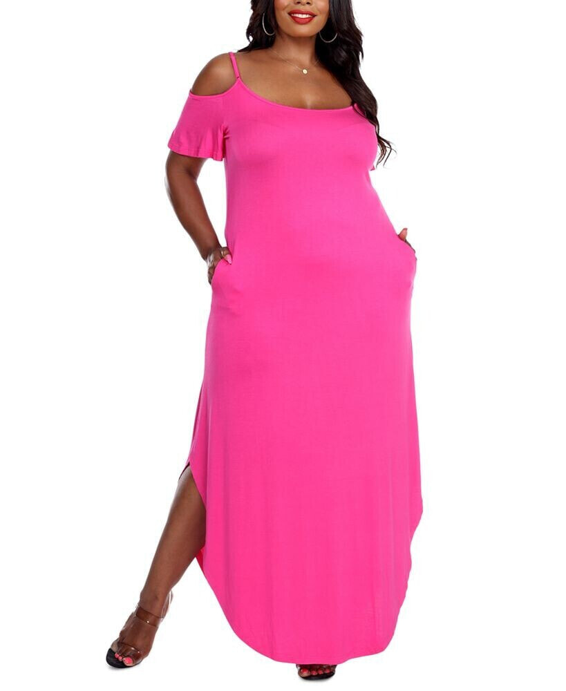 White Mark plus Size Lexi Maxi Dress