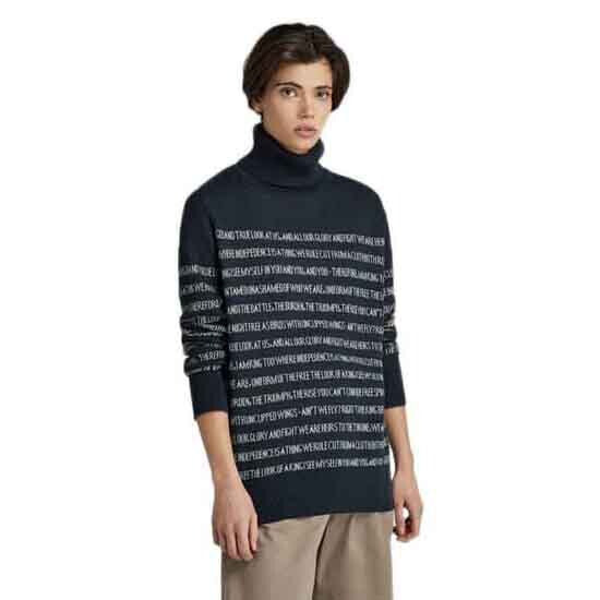 G-STAR Jacquard Stripe Turtle Neck Sweater
