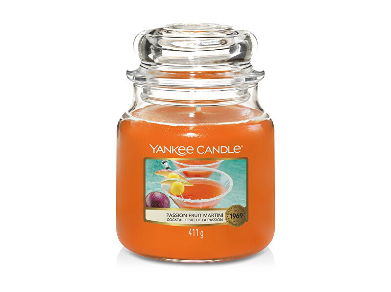 Yankee Candle Aromatic Candle Passion Fruit Martini Ароматическая свеча с тропическим ароматом маракуйи, манго и сочного апельсина 411 г