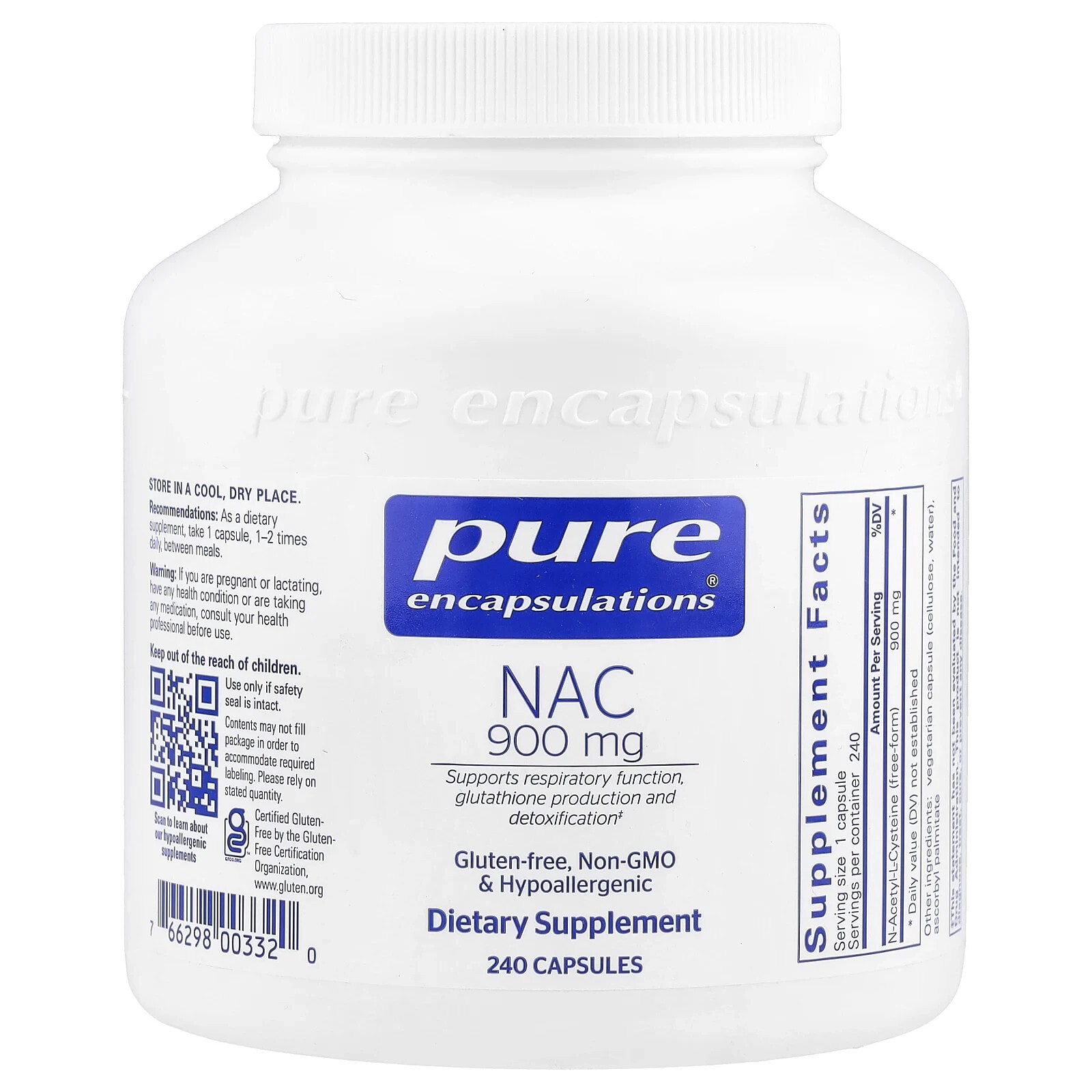 NAC , 900 mg, 240 Capsules