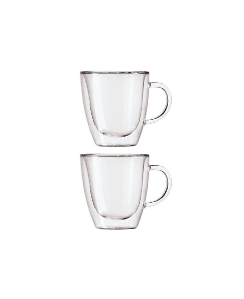 Oggi set of 2, 3 oz Double Wall Glass Espresso Cups