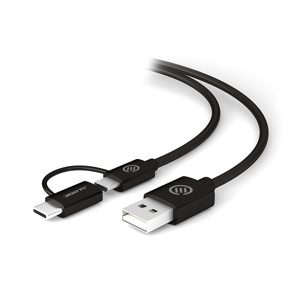 ALOGIC U2CMC-01BLK USB кабель 2.0 USB A Micro-USB B Черный