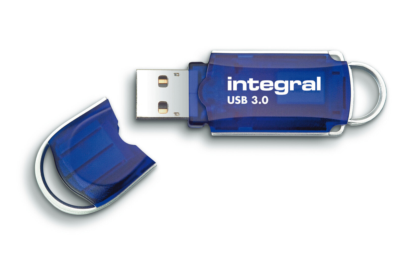 Integral 16GB USB3.0 DRIVE COURIER BLUE UP TO R-80 W-10 MBS USB флеш накопитель USB тип-A 3.2 Gen 1 (3.1 Gen 1) Синий, Серебристый INFD16GBCOU3.0