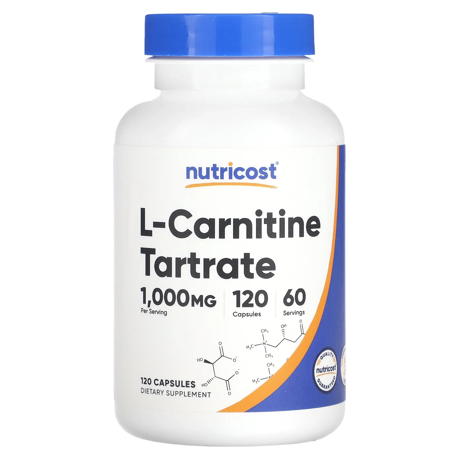 L-Carnitine Tartrate, 1,000 mg, 240 Capsules (500 mg per Capsule)