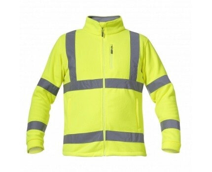 Lahti Pro Hi-Vis warning fleece jacket, yellow S (L4010901)