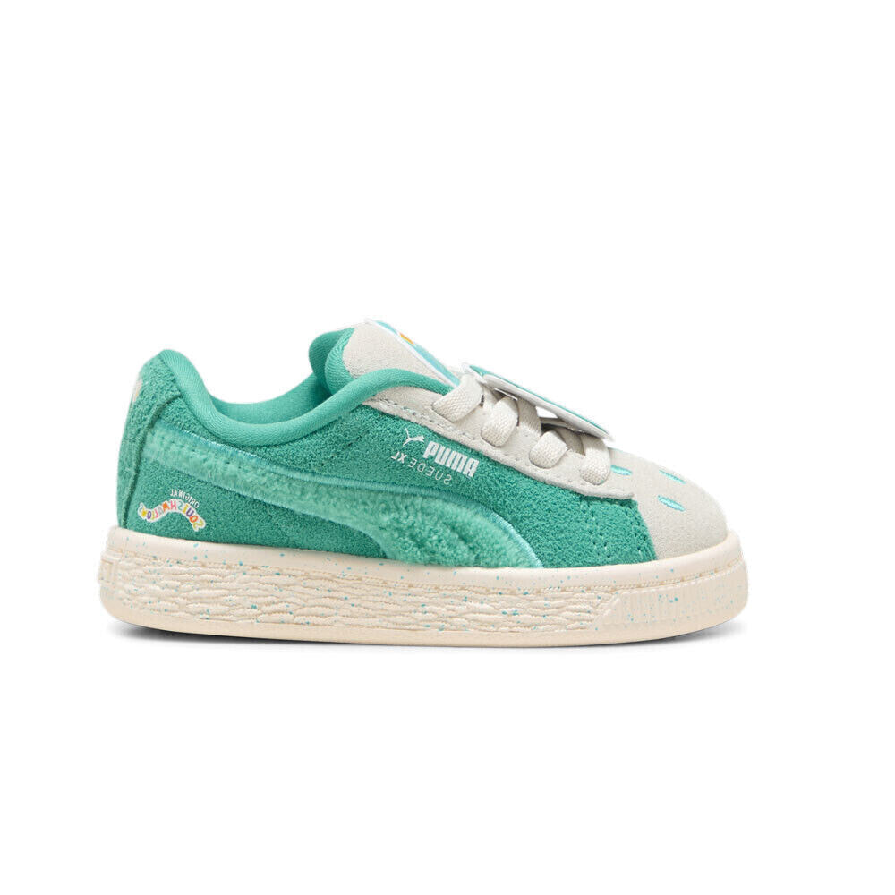 Puma Suede Xl Winston X Squish Lace Up Toddler Boys Green, Grey Sneakers Casual