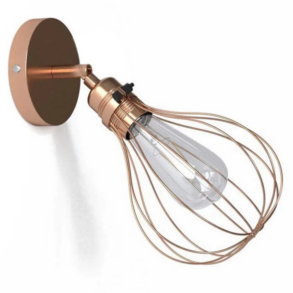 CREATIVE CABLES Metal 90º Drop Wall Lamp With Light Bulb