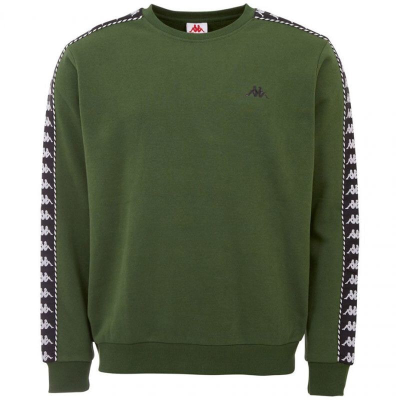 Мужской свитшот повседневный зеленый с логотипом Kappa Ildan Sweatshirt M 309004 19-6311
