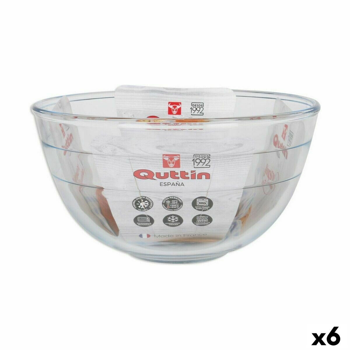 Bowl Quttin Mixer 3,8 L Glass (6 Units)