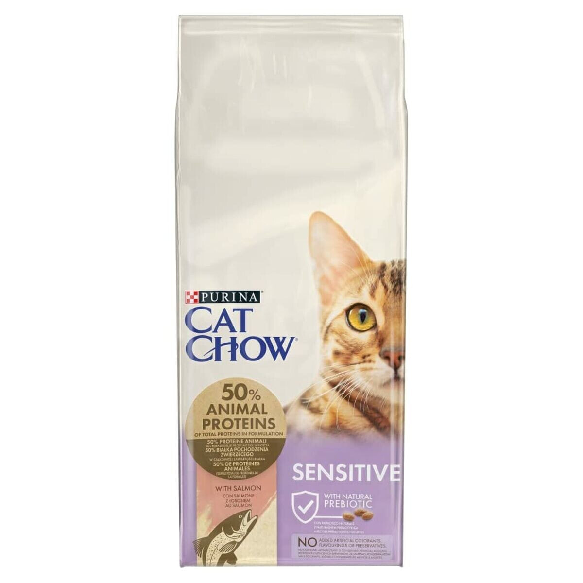 Корм для котов Purina Chow Adult Sensitive Для взрослых Лососевый 15 kg