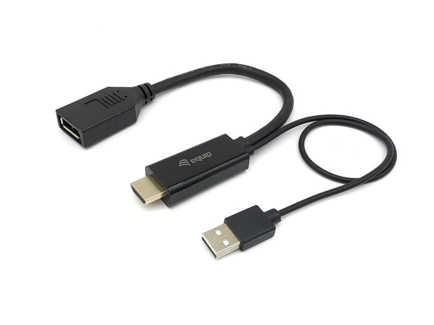 Equip 119039 видео кабель адаптер 0,15 m HDMI Тип A (Стандарт) DisplayPort Черный